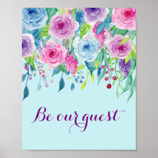 Waterverf Violet Roos is ons gastPoster Poster
