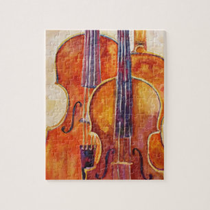 Waterverf Violins Legpuzzel