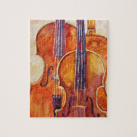 Waterverf Violins Legpuzzel (Verticaal)