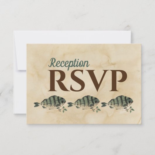  Waterverf Vis Opvang RSVP (Voorkant)