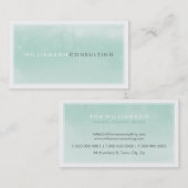 WATERVERF VISITEKAARTJE:: moderne trendy munt Visitekaartje (Voorkant / Achterkant)