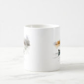 Waterverf Vist meer - Visser Mok (Center)