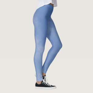Waterverf Vista Blue Pattern Leggings