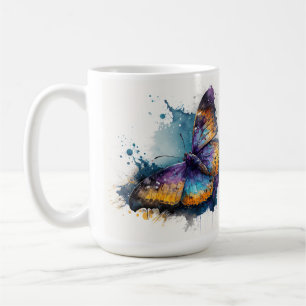 WATERVERF VLIEGENDE VLINDERS KOFFIEMOK