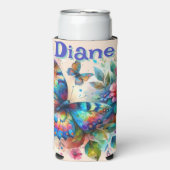 Waterverf vlinder bloementuin gepersonaliseerd (Seltzer Voorkant)