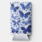 Waterverf vlinder Indigoblauw (Achterkant)