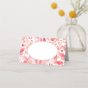 Waterverf vlinder roze