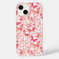 Waterverf vlinder roze