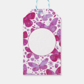Waterverf vlinder Roze Labels met cadeaus Cadeaulabel (Achterkant)