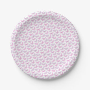 Waterverf Vlinder Roze Paarse Baby shower Papieren Bordje
