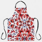 Waterverf vlinder schort (Voorkant)