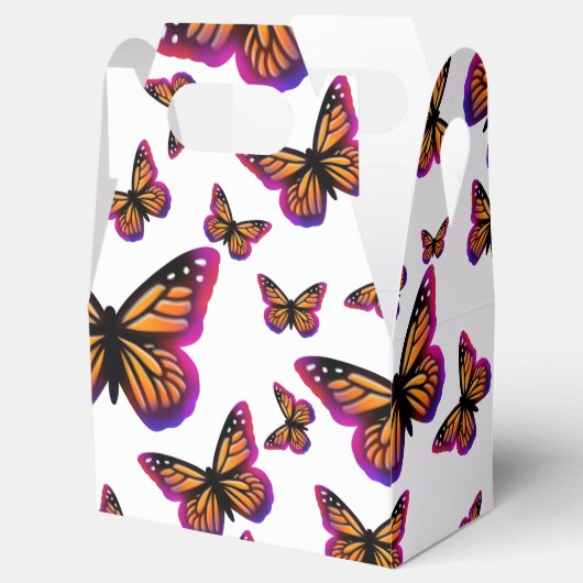  waterverf vlinders bedankdoosjes (Geopend)