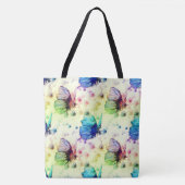 Waterverf Vlinders Canvas tas (Voorkant)
