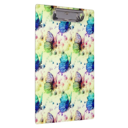 Waterverf Vlinders Klembord (Rechts)