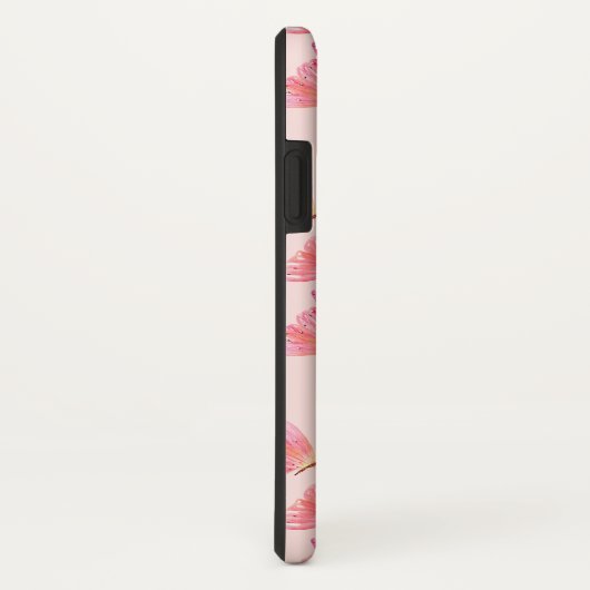 Waterverf Vlinders Monogram Blush Case-Mate iPhone Case (Achterkant / rechts)