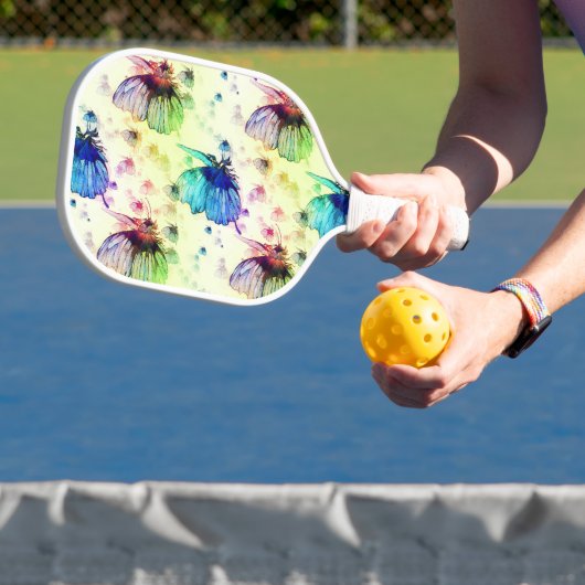 Waterverf Vlinders Pickleball Racket (Insitu)