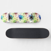 Waterverf Vlinders Skateboard (Horizontaal)