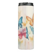 Waterverf Vlinders Thermische Tumbler Thermosbeker (Achterkant)