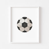 Waterverf voetbal poster