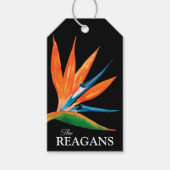 Waterverf vogel van het Paradise Custom Favor Bag Cadeaulabel (Voorkant)