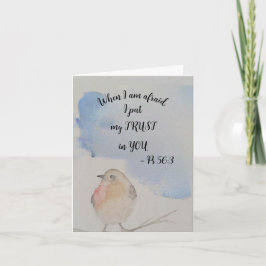 Waterverf vogelbevorderende kaart - 2024 jaar teks