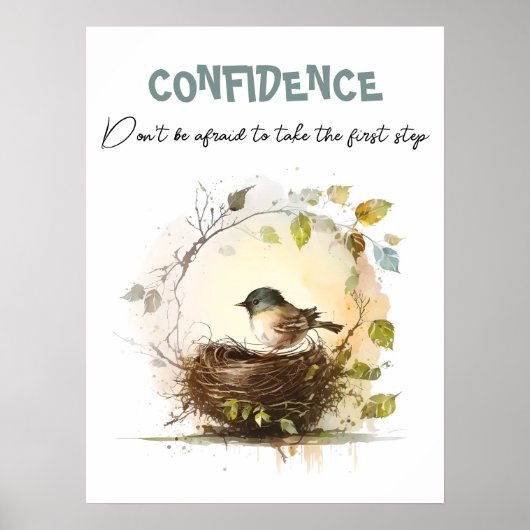 Waterverf vogelkwekerij poster (Voorkant)