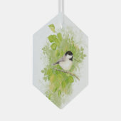 Waterverf vogelpest Wilde fauna Glas Ornament (Voorkant Rechts)