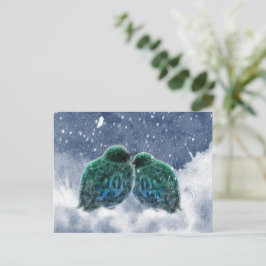 Waterverf Vogels Briefkaart, Artistieke Natuur Kun Briefkaart