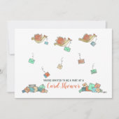 Waterverf vogels die de Kaart van de PostShower le (Voorkant)