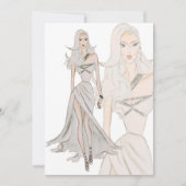 Waterverf Vogue Couture Mode Show Kaart (Voorkant)