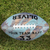 Waterverf voor eigen afspeelnaam en nummerteam american football