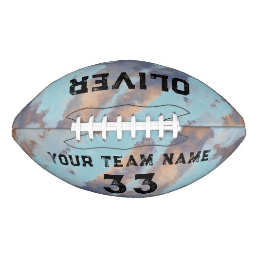 Waterverf voor eigen afspeelnaam en nummerteam american football (Voorkant)