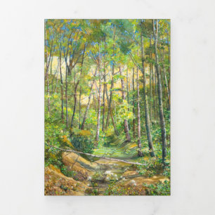 waterverf voor groefschilderingen op zijde drieluik kaart