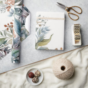 Waterverf voor groene en Aqua-vulling Cadeaupapier