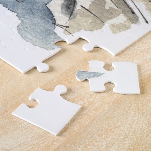 Waterverf voor het Engelse platteland Jigzaag Puzz Legpuzzel (Zijkant)