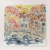 Waterverf voor het Engelse platteland Jigzaag Puzz Legpuzzel (Verticaal)