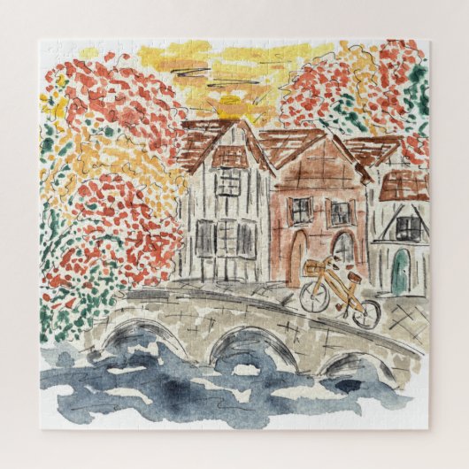 Waterverf voor het Engelse platteland Jigzaag Puzz Legpuzzel (Verticaal)