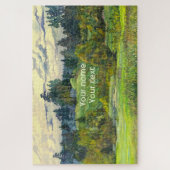 Waterverf voor het schilderen van pijnbomen op zij legpuzzel (Verticaal)