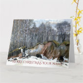 Waterverf voor het schilderen van sneeuwvlokken op kaart (Gele Bloem)