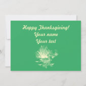 Waterverf voor het schilderen van zonne-herfsten o notitiekaartje (Achterkant)