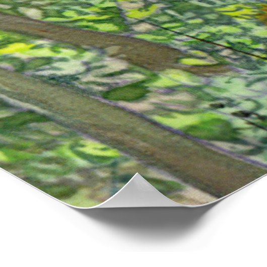 Waterverf voor het schilderen van zonne-herfsten o poster (Hoek)