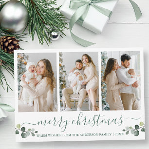 Waterverf voor kalligrafie Eucalyptus Green Kerstm Feestdagenkaart