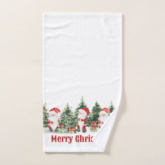 Waterverf voor kerstbomen en kerstbomen bad handdoek (Handdoek)