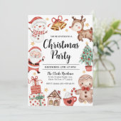 Waterverf voor kerstfeestdagen kaart (Staand voorkant)