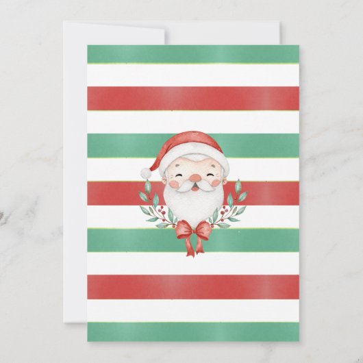 Waterverf voor kerstfeestdagen kaart (Achterkant)