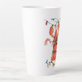 Waterverf voor kerstkreeftenkreeften latte mok (Voorkant)