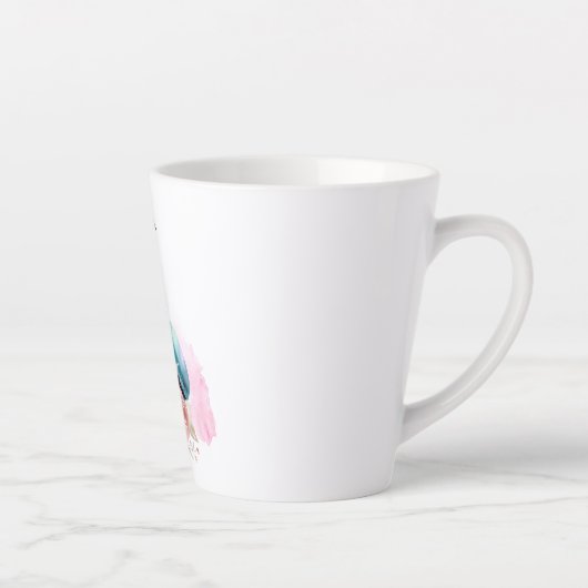 Waterverf voor kleurrijke Macarons en bloemen Latte Mok (Rechts)