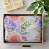 Waterverf voor kleurrijke Rozen Floral Pattern Tissuepapier (Geschenk)