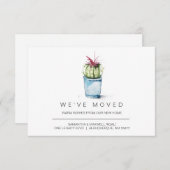 Waterverf voor nieuwe thuisbewegende aankondiginge (Voorkant / Achterkant)