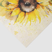 Waterverf voor ontbinding van zonnebloemen tissuepapier (Detail)